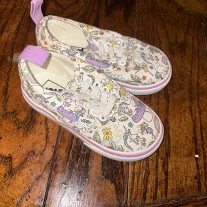 Vans Kids Unicorn Sneakers - Cream and Purple